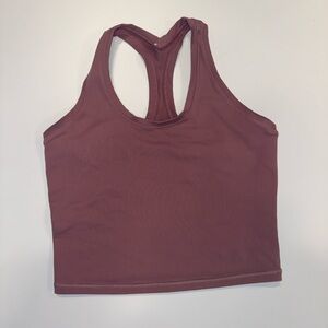Mauve Racerback Workout Tank Top